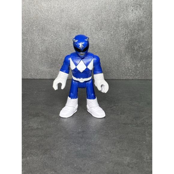 Imaginext Blue Power Ranger Figure Toy Mighty Morphin Power Rangers - Picture 1 of 2
